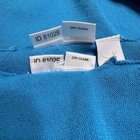 Ann Taylor Cardigan Tank Set Womens S Blue Silk Front Tie Scoop Neck Whimsi - Picture 14 of 14